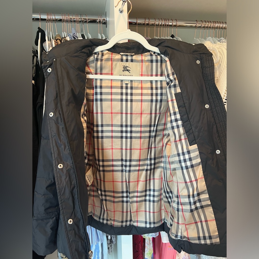 Great condition Burberry black puffer coat